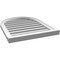 Ekena Millwork Round Top Surface Mount PVC Gable Vent: Functional, w/ 2"W x 2"P Brickmould Sill Frame, 22"W x 28"H GVPRT22X2803SF - alternate 4